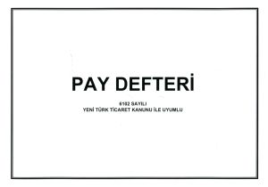 pay defteri