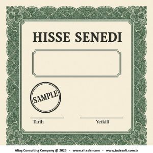 issuing registered share certificates in Turkey